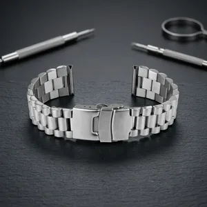 Luxury Unisex GD252 Stainless Steel Smartwatch Band Stainless Steel Buckle Soft Adjustable <b>Watch</b> Strap <b>Watch</b> Bands <b>Watch</b> Part - Product Image 1
