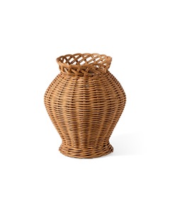 Vase en rotin tressé à la main, écologique, best-seller, forme ronde classique, couleur naturelle, fait main, décoratif, pour les acheteurs en gros - Product Image 3