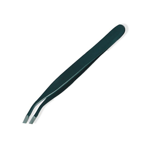 Pinzas para Cejas de Acero Metálico con Recubrimiento de Color, Tipo Punta Inclinada, 4 Pulgadas, para Eliminar el Vello de la Frente - Product Image 2