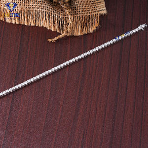 Bracelet en diamant de style classique en or blanc 18 carats avec coupe brillante ronde 6.32 CT CVD/HPHT IGI certifié pour cadeau de fête de fiançailles - Product Image 5