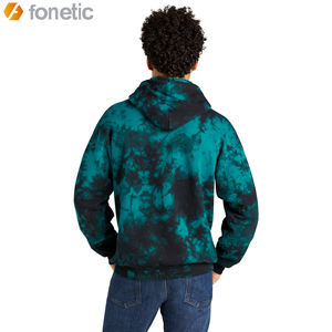 ODM personalizado de los hombres de talla grande Pulpver ropa de invierno cálido Vintage Tie-Dye Hoodie Streetwear Hip-Hop sólido al por mayor con capucha en blanco - Product Image 2
