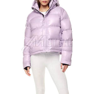 Fabricación de fábrica Chaqueta acolchada para mujer Nueva llegada Manga larga Cuello alto Transpirable Personalizado Chaqueta acolchada al por mayor - Product Image 4