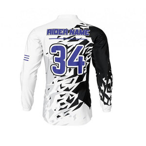 Personaliza tu propio diseño de manga larga de carreras ropa de carreras transpirable Power Star Jersey - Product Image 2