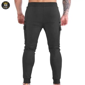 Pantalon cargo en maille respirante personnalisé en gros, séchage rapide, multifonctionnel, multi-poches, bouton, homme - Product Image 2
