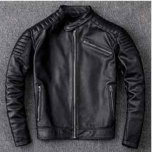 Chaquetas de moda para hombre, chaquetas personalizadas de piel de cabra negra, chaquetas transpirables duraderas de alta calidad para hombre, chaqueta Unisex para hombre - Product Image 1
