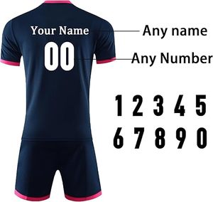 Camiseta de Fútbol Personalizada, Uniformes de Entrenamiento Deportivo, Servicio de Personalización con Nombre, Uniforme de Entrenamiento de Fútbol en Blanco Personalizable - Product Image 3