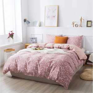 Ensemble de draps en coton de qualité élégante imprimé floral solide Style classique confortable et idéal pour offrir 3 pièces - Product Image 1