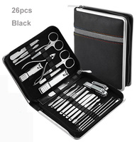 Set Peralatan Manikur Pedikur Profesional 26-Piece Bahan Stainless Steel Mewah Terlaris, Warna & Logo Dapat Disesuaikan