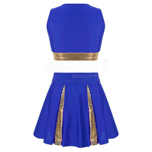 Uniforme de pom-pom girl sans manches nouveau style de vêtements de sport uniforme de pom-pom girl vente directe d'usine à prix raisonnable - Product Image 2