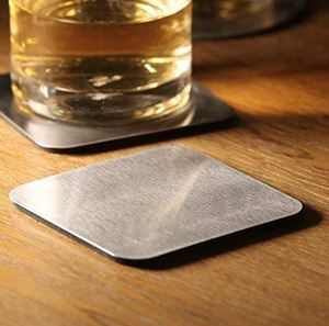 Negotiable Cheap Prices Tabletop Round Drinking Metal Stainless Steel Coasters Set <b>Table</b> Top <b>Protector</b> Mat Tea Cups Coaster - Product Image 2