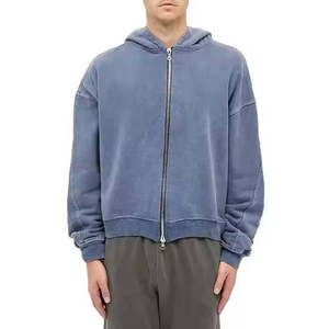 Nouvelle tendance à la mode légère fermeture éclair sweats à capuche personnalisation Logo meilleure vente en gros hiver saison sweats à capuche zippés à bas prix - Product Image 6