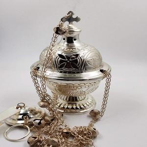 Quemador de incienso clásico para el hogar, soporte de incienso decorativo de acabado dorado, Color dorado antiguo, forma redonda - Product Image 6