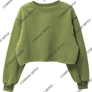 เสื้อสเวตเตอร์เอวต่ำมีสไตล์สำหรับผู้หญิงเสื้อแนวสตรีทแวร์แนวสตรีทแวร์ปักลายด้วยมัดย้อมสี - Product Image 5