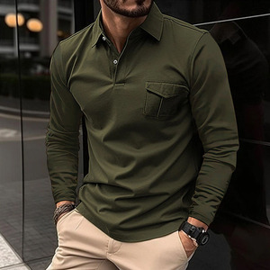 Camisa Casual de Manga Larga para Hombre, Nueva Colección de Invierno, Estilo Oficina, Cuello Clásico, Seda de Hielo, Secado Rápido y Transpirable - Product Image 4