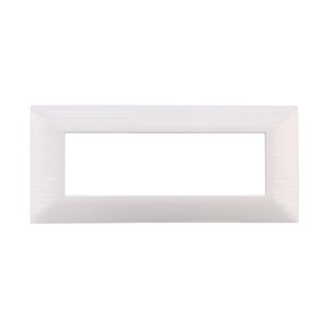 Etroit lastra di plastica solare serie 6P colore bianco satinato compatibile con Bticino Matix-materiali elettrici/compatibile - Product Image 1