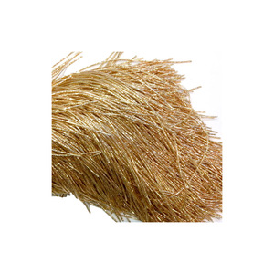 Fils métalliques pour broderie à l'or, couleur blé, fil français, fil de bullion, diamètre 1 mm, multicolore - Product Image 1