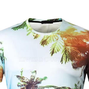 Venta al por mayor fabricante poliéster camiseta sublimación personalización hombres sublimados estampados manga corta Camiseta atlética hombres camisas - Product Image 4