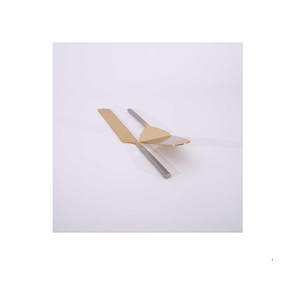 Serveur de gâteau en laiton plaqué or à poignée torsadée nouveau style fonction d'événement de meilleure qualité au prix de gros - Product Image 3