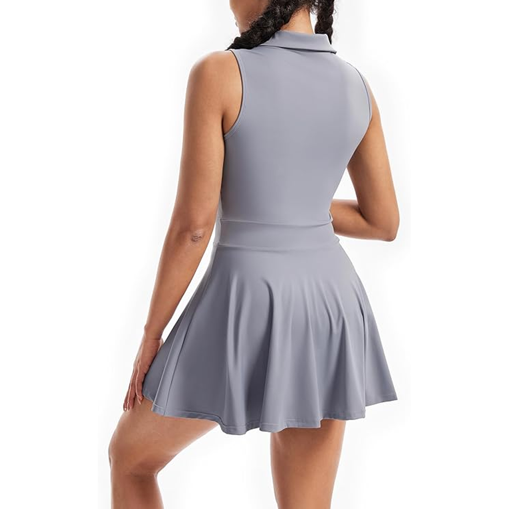 Women Golf Dress with Zipper Pockets Sports Athletic Dresses Sleeved T  Shirt Medium Top Korean Sleeved a Lined Dress| Alibaba.com