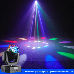 Mini LED contrôlée par DMX512 pour barre de lumière à tête mobile, douille E27 avec <span class=keywords><strong>iris</strong></span>, motif de scène rotatif, effet laser d'ambiance - Product Image 4