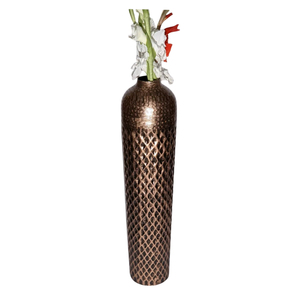 Florero martillado a mano de primera calidad, pieza central Floral para decoración de esquinas, diseño estándar, decoración del hogar, florero de Metal de hierro - Product Image 4