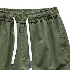 Bermudas chinas de algodón de felpa francesa transpirables de verano para hombre, ropa de calle con cierre de cordón de alta calidad - Product Image 2