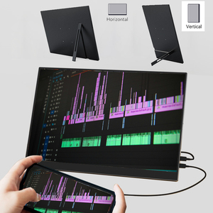 Moniteur portable 18 pouces 100% SRGB 2.5k IPS moniteur de voyage externe ultra mince 130 120HZ deuxième moniteur avec support - Product Image 3