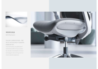 Chaise de bureau ergonomique pivotante en maille grise moderne avec dossier haut, confortable, pour ordinateur, avec repose-pieds, pour usage commercial et professionnel