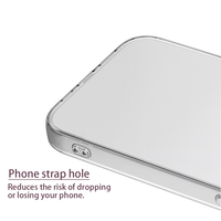 Coques de téléphone portable en TPU ultra-légères, antichoc et anti-chute, haute transparence, pour 17/16E/16/15/14/13 Pro Max Plus, tendance