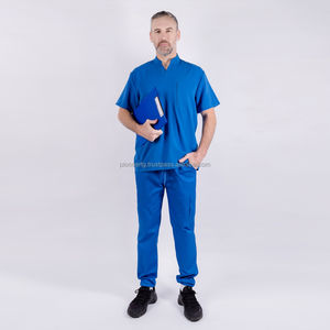 Haute qualité à manches courtes soins infirmiers Scrubs uniformes hôpital médical Scrubs haut du Vietnam Spandex Stretch OEM modèle en gros - Product Image 1