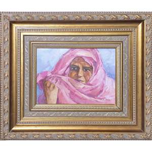 Pintura única sobre lienzo, arte de pared, pintura al óleo española, lista para colgar, para decoración de pared del hogar, 22 x 19, Abcp-19 - Product Image 1