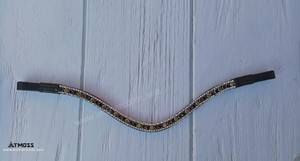 Bandes frontales de cheval en cuir cristal à forte demande accessoire d'équitation équestre disponible à un prix abordable pour les commandes d'exportation en gros - Product Image 2