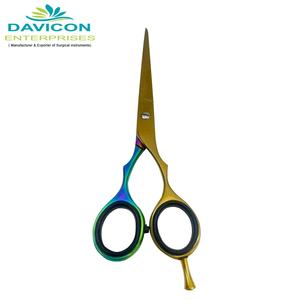 Ciseaux de barbier en acier inoxydable avec finition mate |   Instruments de beauté modèle DE-654 par DAVICON - Product Image 1