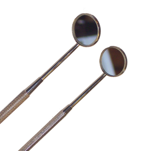 Miroirs dentaires n ° 4 et 5 tige simple/robuste meilleur prix miroir dentaire en acier inoxydable miroir laryngé avec poignée 14MM - Product Image 1