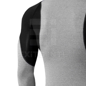 Camiseta de Compresión para Hombre, Manga Larga, Ropa Deportiva para Entrenamiento, Corte Regular, Ropa de Gimnasio, Ecológica, Spandex/Poliéster - Product Image 3