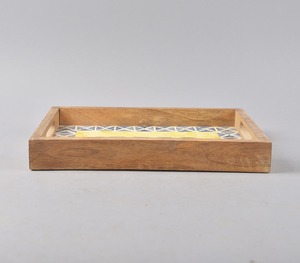 Bandeja de Madera Artesanal Natural para Servir, Ideal para el Hogar u Hotel, Vajilla para Exhibición de Frutas Navideñas de Noor Baba International - Product Image 2