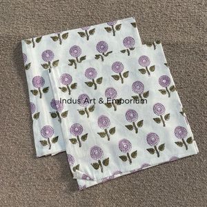 Eautiful-servilletas de algodón hechas a mano, servilletas coloridas con estampado de bloques de mano, venta al por mayor - Product Image 6