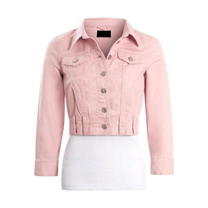 Chaqueta Vaquera de Manga Tres Cuartos Estilo Coreano con Estampado de Piel de Serpiente para Mujer, Colección Otoño, Ecológica, Corta, Ajustada, Colorida y Personalizable - Product Image 4