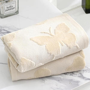 Collection d'hôtels Serviettes Jacquard Serviettes de bain douces absorbantes en coton Utilisation pour la salle de bain Ensemble Jacquard élégant décoratif de qualité supérieure - Product Image 5
