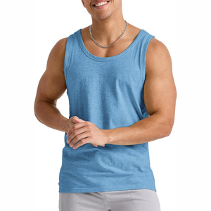 Débardeurs décontractés pour hommes de la meilleure qualité, motif uni, vêtements de rue, port quotidien, prix unisexe, coupe ajustée - Product Image 1