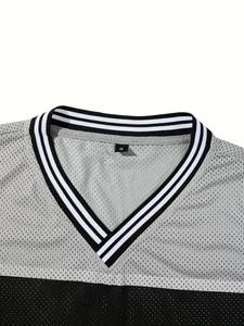 Camiseta de fútbol americano vintage personalizable, ropa de calle urbana, malla de poliéster de secado rápido, sublimación gráfica transpirable de talla grande - Product Image 3