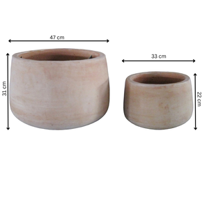 Macetas de cerámica de terracota vintage más vendidas y juego de 2 macetas de arcilla para decoración del hogar, guardería, suelo, decoración de Ramadán - Product Image 3