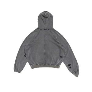 Sweat-shirt unisexe à capuche en molleton français vintage délavé à l'acide, fabricants de sweats à capuche 420, sweats à capuche avec logo personnalisé, 100% coton - Product Image 4