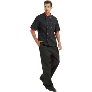 Chaqueta de Chef Unisex de Talla Grande, Personalizable, de Algodón de Alta Calidad, con Manga Corta/Tres Cuartos, Uniforme de Trabajo Impermeable para Camareros y Personal de Hotel - Product Image 5