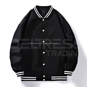 2025 mejores nuevas chaquetas universitarias para hombres tela de invierno con capucha transpirable de alta calidad con decoración de patrón - Product Image 3