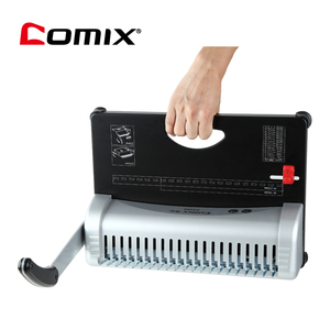 Comix 수동 전원 금속베이스 빗 바인더 21 홀 펀칭기 홈 오피스 용 바인더 빗이있는 빗 바인딩 머신 - Product Image 5