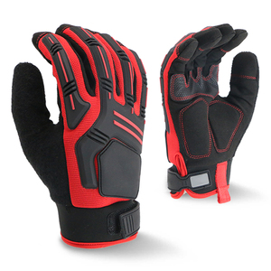 High Quality Genuine Leather Safety <b>Gloves</b> TPR Protection Cotton Material <b>Cut</b> Impact Resistant Wholesale OEM Best <b>Gloves</b> - Product Image 1
