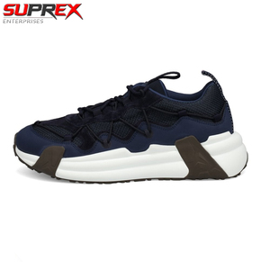 Suprex Enterprises Compassor Sneakers, fermeture à lacets, empeigne en PU, imprimé léopard, anti-odeur, marine, couleur personnalisable, semelle en caoutchouc, pour homme - Product Image 2