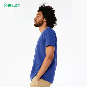 Camiseta de Verano de Alta Calidad, Unisex, Cuello Redondo, Manga Corta, Holgada, para Hombre, 210 g/m², Poliéster/Algodón, Antiarrugas - Product Image 2
