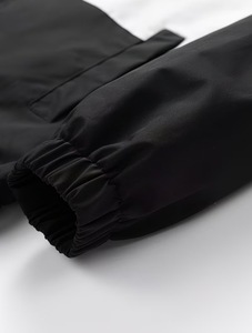 Men's Purple <b>White</b> Black Color Blocking Windbreaker Stand Collar Zipper Closure Sporty Racer <b>Jacket</b> Autumn Wear - Product Image 4